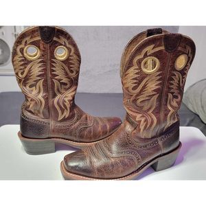 ARIAT ATS Advanced Torque Stability Men's Size 8 EE Cowboy Work Boots
